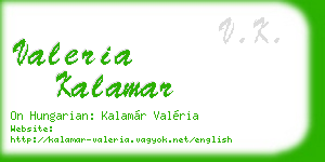 valeria kalamar business card