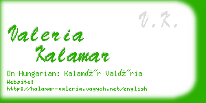 valeria kalamar business card